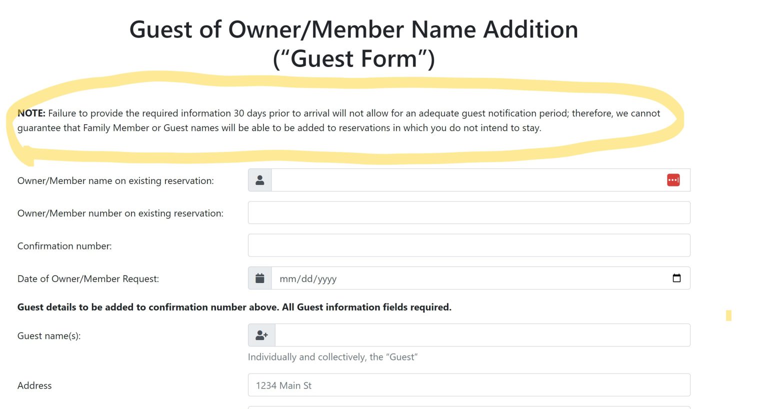 How To Add Guest Name To Marriott Reservation